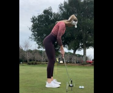 Nice putting 💞👍👍#golf #shorts #golfgirl #golftrickshot    | GOLF#SHORT