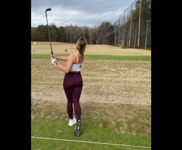 girl golf swing Perfect....  #golf #shorts #golftrickshot #golfer     | GOLF#SHORT