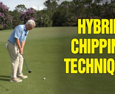 HOW TO CHIP WITH A HYBRID IN GOLF (COOL SHOT)!!