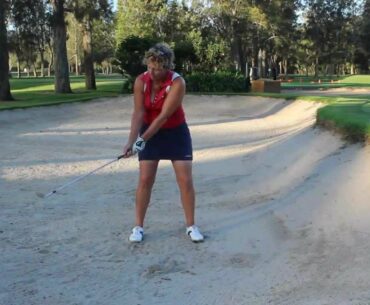 #27 The Lady Golf Teacher Web TV: How to Do A Simple Bunker Drill