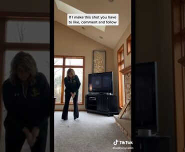 Golf trick shot experiment 🤩🤩 #golf #golftrickshot #golfswing #shorts