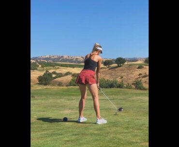 5 Wood or 7 iron ??? #golf #shorts #golfgirl #golfbabe    | GOLF#SHORT