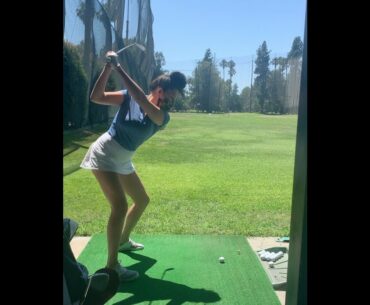 Smooth swing, beauty girl golf swing #golf #shorts #golftrickshot #golfbabes     | GOLF#SHORT