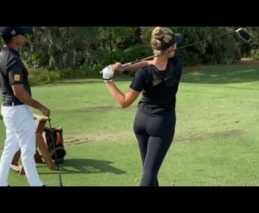 Nice swing 💪💪 #golf #shorts #golfgirl