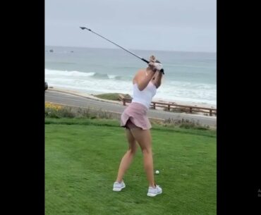 Ocean courses are the best 👏 #golf #girl #shorts #golfswing #golfgirl