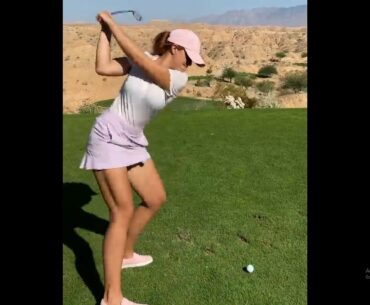 beuty girl swing eassy , golf girl  ❤️❤️❤️  #golf #shorts #golfgirl     | GOLF#SHORT