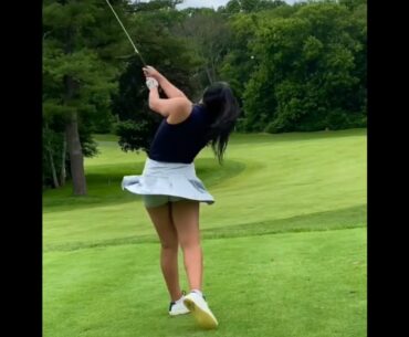 WOW WOW beauty golfer ❤️❤️ #golf #shorts #golfgirl      | GOLF#SHORT