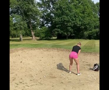 Beauty shot #golfgirl #girlgolftrickshot #femalegolfswing      | GOLF#SHORT
