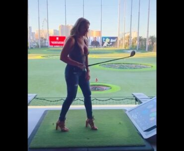 Very beautiful golfer #golf #shorts #golfswing #topgolf