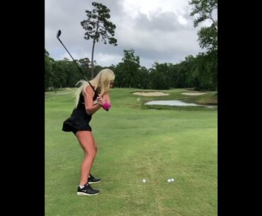 golf swing Interesting 😂  #golfswing #girlgolftrickshot #golfbabe #short     | GOLF#SHORT