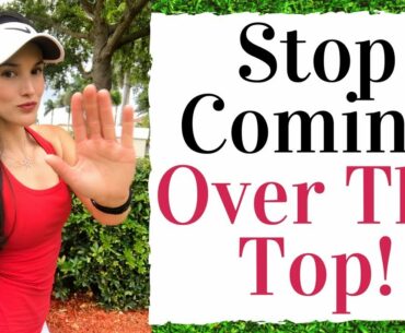 STOP COMING OVER THE TOP IN YOUR GOLF SWING!  - Golf Fitness Tips