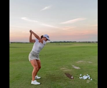 power girl, golf swing so good... #golf #shorts #golftrickshot     | GOLF#SHORT