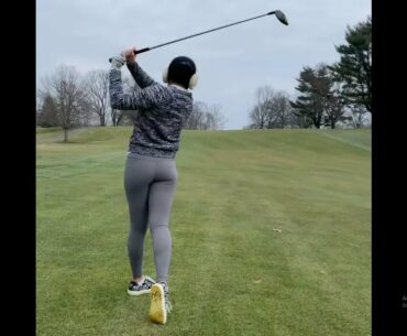 Downhill lies #golf #shorts #golfswing #golfbabes      | GOLF#SHORT
