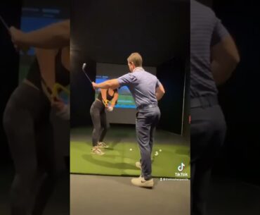 ⛳Golf Tiktok girl Swings! | Golf ladies  | Golf lady  | Golf Shorts | #Shorts