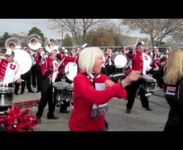 Utah Ute Marching Band with Crazy Lady - November 25, 2011