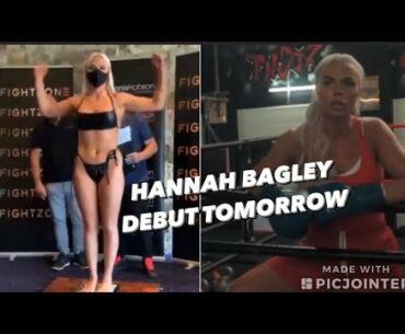 ‘BLONDE BOMBSHELL’ Hannah Bagley WOWS FANS at weigh in! DEBUT TOMORROW