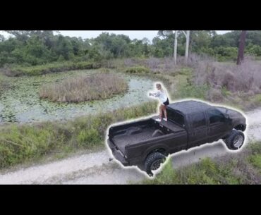 Found a SECRET POND and got stuck in mud!!!!