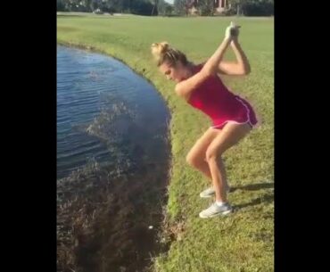 Can not believe in my eyes  , peffect shot #golfshort #golfswing  #crazygolfmoments     | GOLF#SHORT