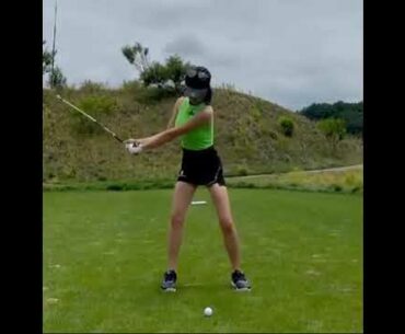 ⛳Green on Green! | Golf ladies  | Golf lady  | Golf Shorts | #Shorts