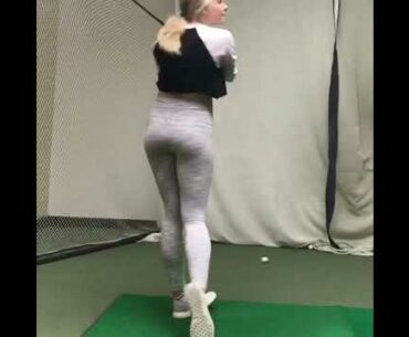 beauty girl swing slowmotion #golf #shorts  #golfbabes     | GOLF#SHORT