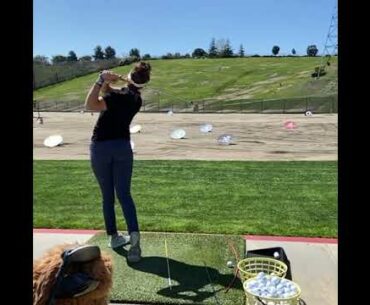 A little range work. #golf #shorts #golfswing #golfbabes     | GOLF#SHORT
