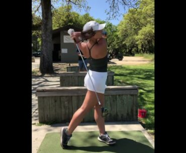 Amazing young lady !!! power golf swing 😍😍 #golf #shorts #golfswing #golfbabe     | GOLF#SHORT