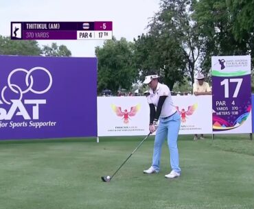 14 Year Old Champion Atthaya Thitikul's Best Golf Shots 2017 Ladies European Thailand Cham