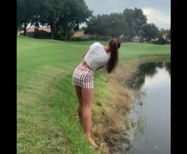 unbelievable shot #golf #shorts #golfswing #golftrickshot   | GOLF#SHORT