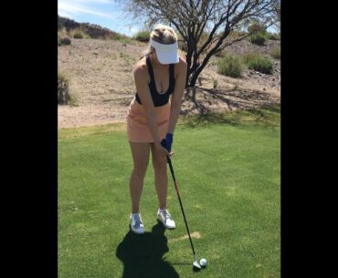 Paige Spiranac beauty golf swing ...🔥🔥🔥💕 #golf #shorts #golfswing #beauty     | GOLF#SHORT