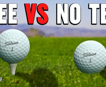 Golf Iron Shots Off The Tee vs Off The Turf