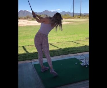 🔥 wow amazing #paigespiranac #golfswing #girlgolf      | GOLF#SHORT