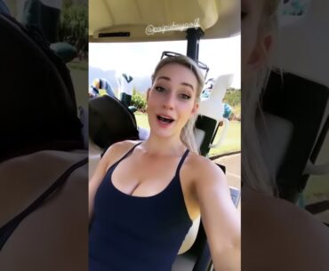 Paige Spiranac golf stories ❤️❤️ #golf #shorts #golfgirl      | GOLF#SHORT