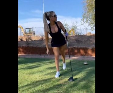 Paige Spiranac golf swing ❤️❤️ #golf #shorts #golfgirl      | GOLF#SHORT