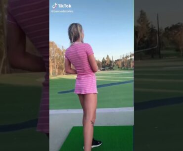 Baby girl golf swing  🤩🤩 #golfswing #golfgirl #short #practice