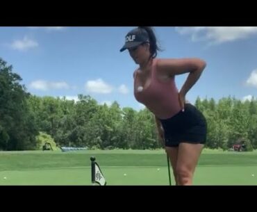 What a shot 👉👉🤪🤪 #golf #shorts #golfswing #golftrickshot
