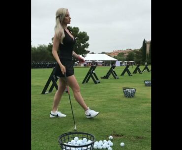 paige spiranac golf swing beauty moment #golf #shorts #paigespiranac     | GOLF#SHORT