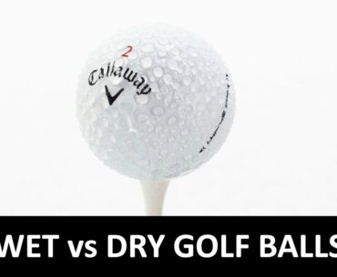 Wet vs Dry Golf Balls