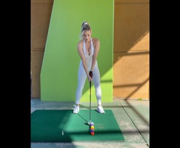 Want to play golf with me?  Paige Spiranac golf swing #golfgirl #paigespiranac      | GOLF#SHORT
