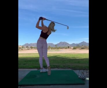Paige Spiranac #golfgirl #workout #girlgolfswing    | GOLF#SHORT
