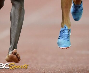 No shoe, no problem! Blown tire can't stop Kipruto from steeplechase crown | NBC Sports