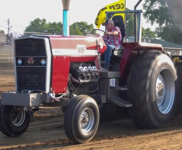 Tractor Pull 2021 Open Farm Stock Tractor Pulls Columbus, IN Tony Stewart Speedway.