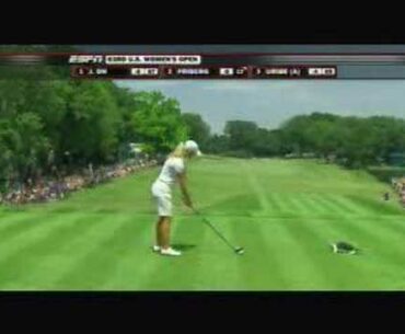 Suzann Petterson driver golf swing 2008 Womens US Open