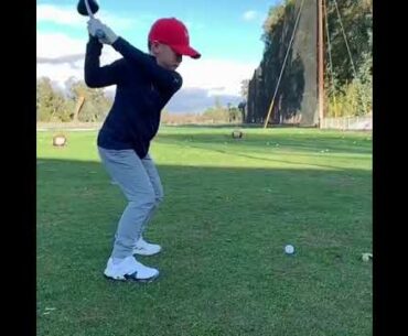 swing 10 year old ,,, like a tour pro🏆💪 #golf #shorts #golfswing      | GOLF#SHORT