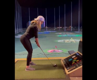 ladies golfer funny dancing #golf #shorts  #topgolf #golfshots