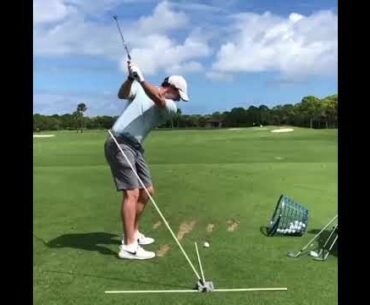 Rory Mcllroy training with the Golf Swing Plane Perfector - InTheHoleGolf.com
