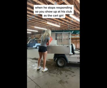 Golf cart girl stories ❤️❤️ #golf #shorts #golfgirl      | GOLF#SHORT