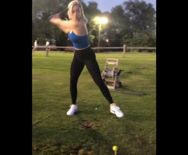 How would you hit this shot? Paige Spiranac golf swing    | GOLF#SHORT