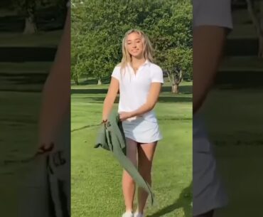 ⛳Dancing in the Field! | Golf ladies  | Golf lady  | Golf Shorts | #Shorts
