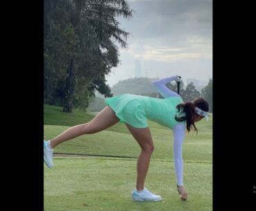 Beautiful 😍🔥❤️ love the color of your outfit 😍 #golf #shorts #golfswing      | GOLF#SHORT