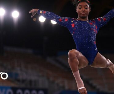 Simone Biles flies right off floor surface during qualifying routine | Tokyo Olympics | NBC Sports